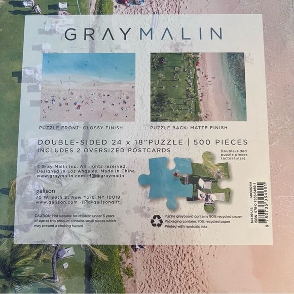 GRAY MALIN | Hawaii Double sided Jigsaw Puzzle - NEW - Picture 7 of 7